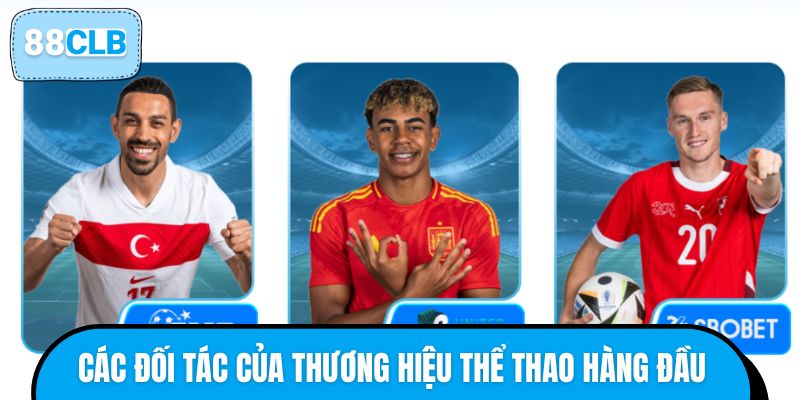 Các đối tác của thương hiệu thể thao hàng đầu